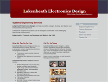 Tablet Screenshot of lakenheathelectronics.com